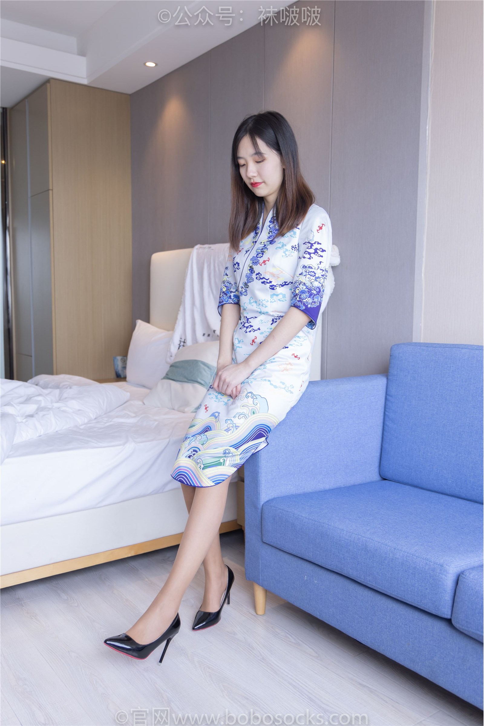 NO.082 Sweet bean - cheongsam, leather-soled shoes, high heels, shredded meat(73)